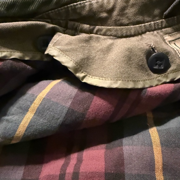 L.L. Bean Brown Canvas Field Coat With Corduroy Collar and Removable Lining - Picture 10 of 11